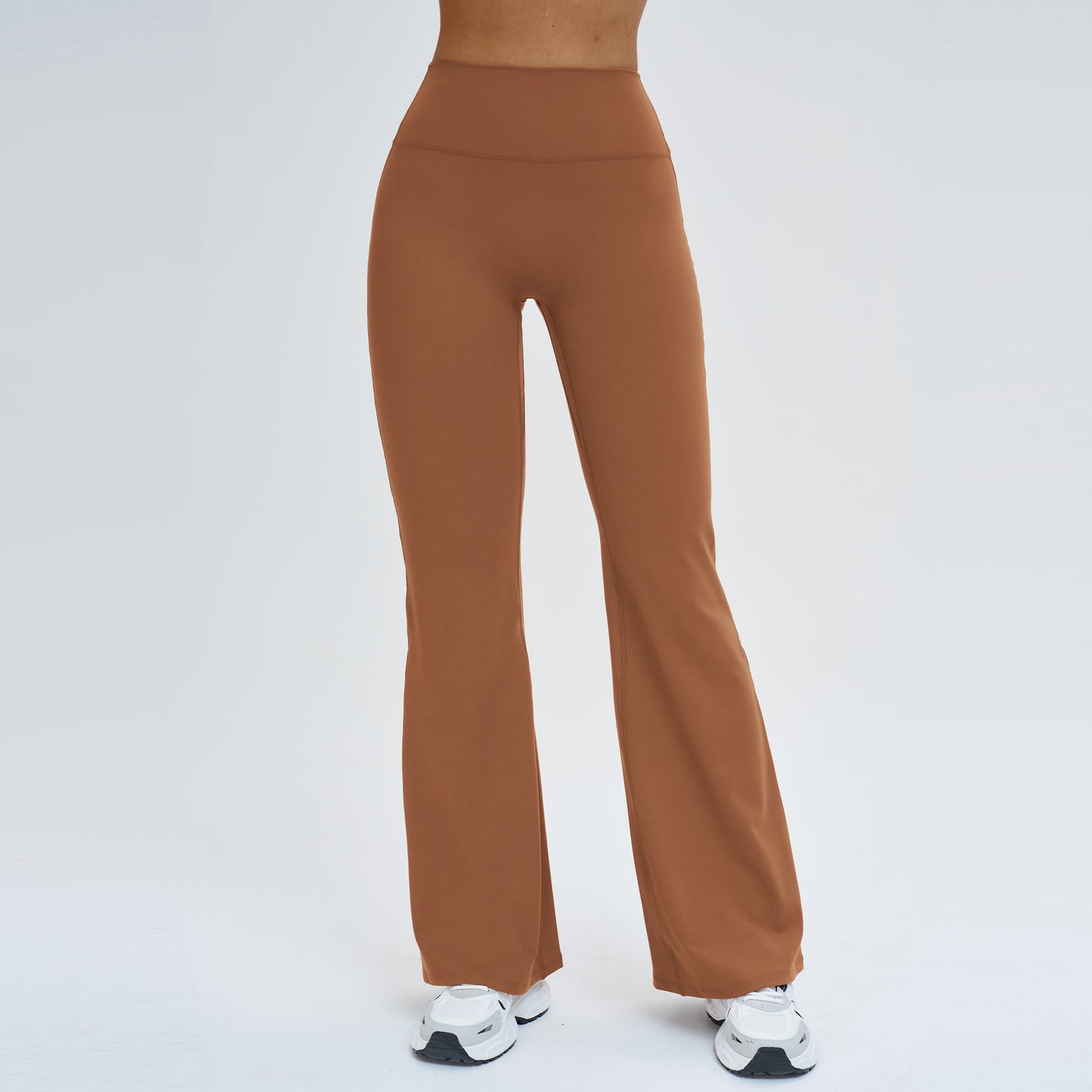 High‑Waisted Flared Sport Pants