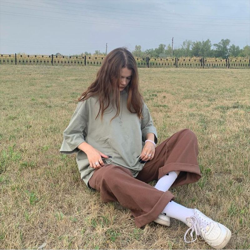 Retro Brown High-Waist Jeans